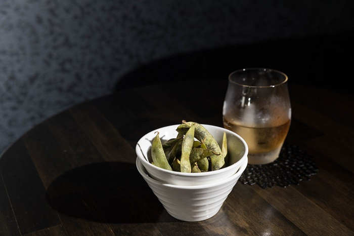 わさび風味焼き枝豆